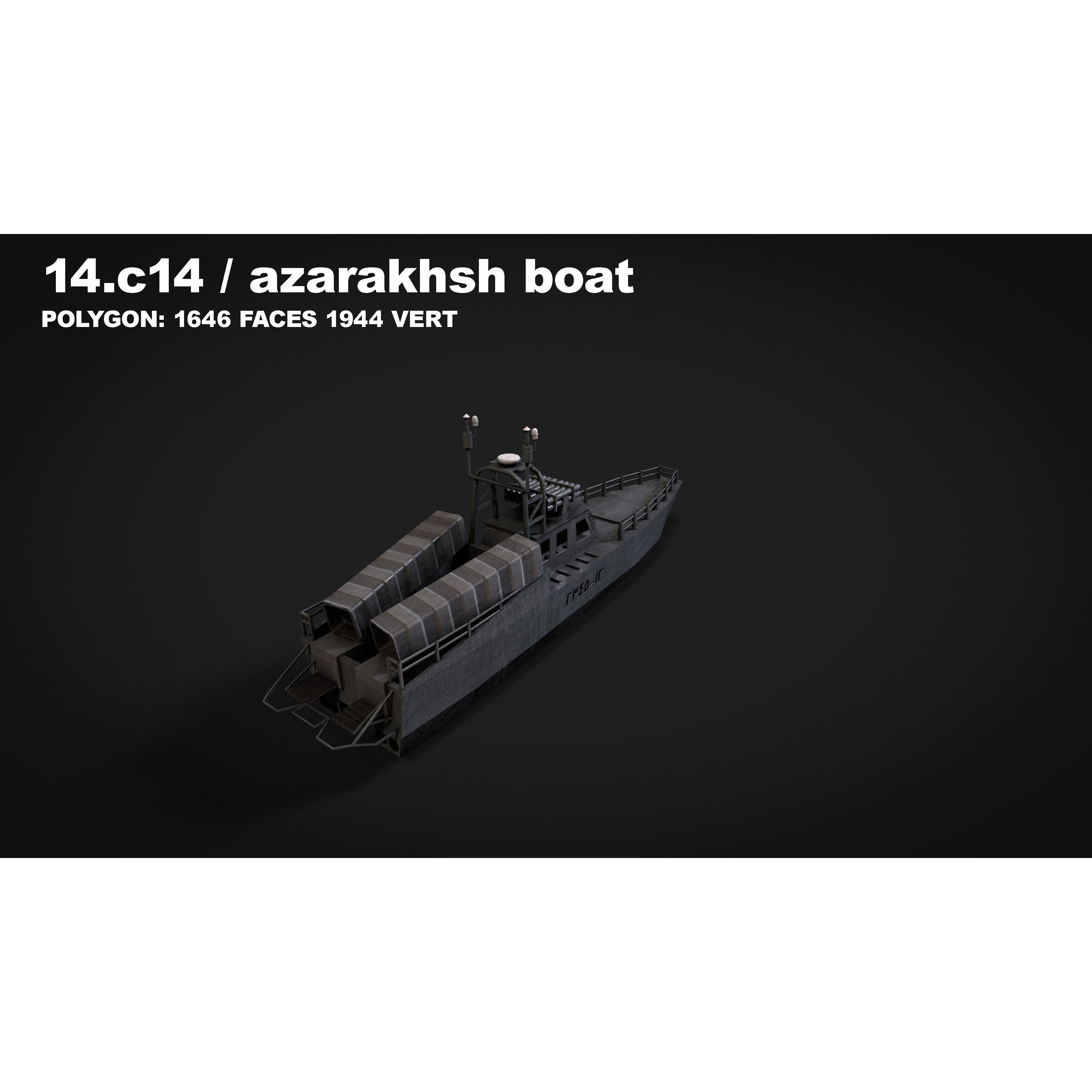 15 in 1 Navy Watercraft - Low-Poly Game-Ready 3D Model - View 52