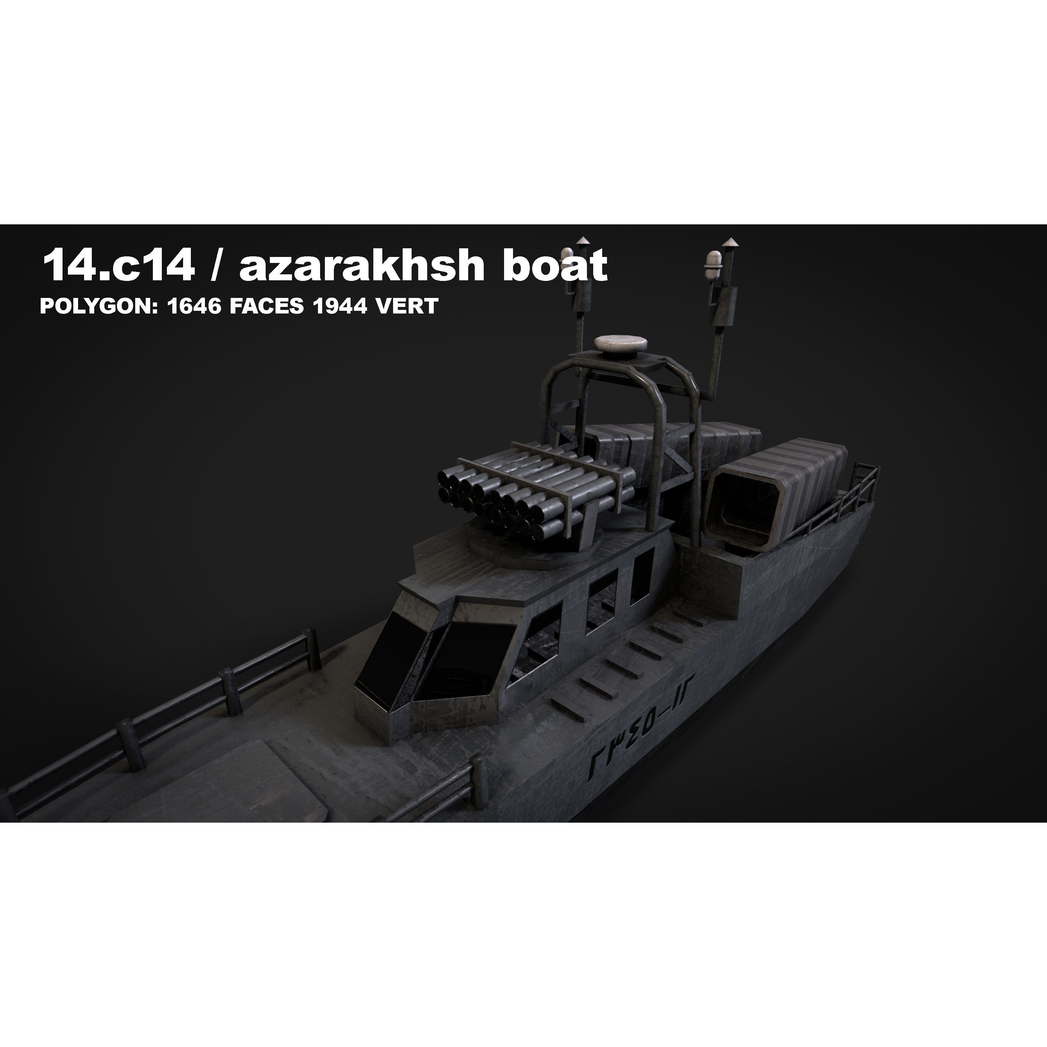15 in 1 Navy Watercraft - Low-Poly Game-Ready 3D Model - View 54