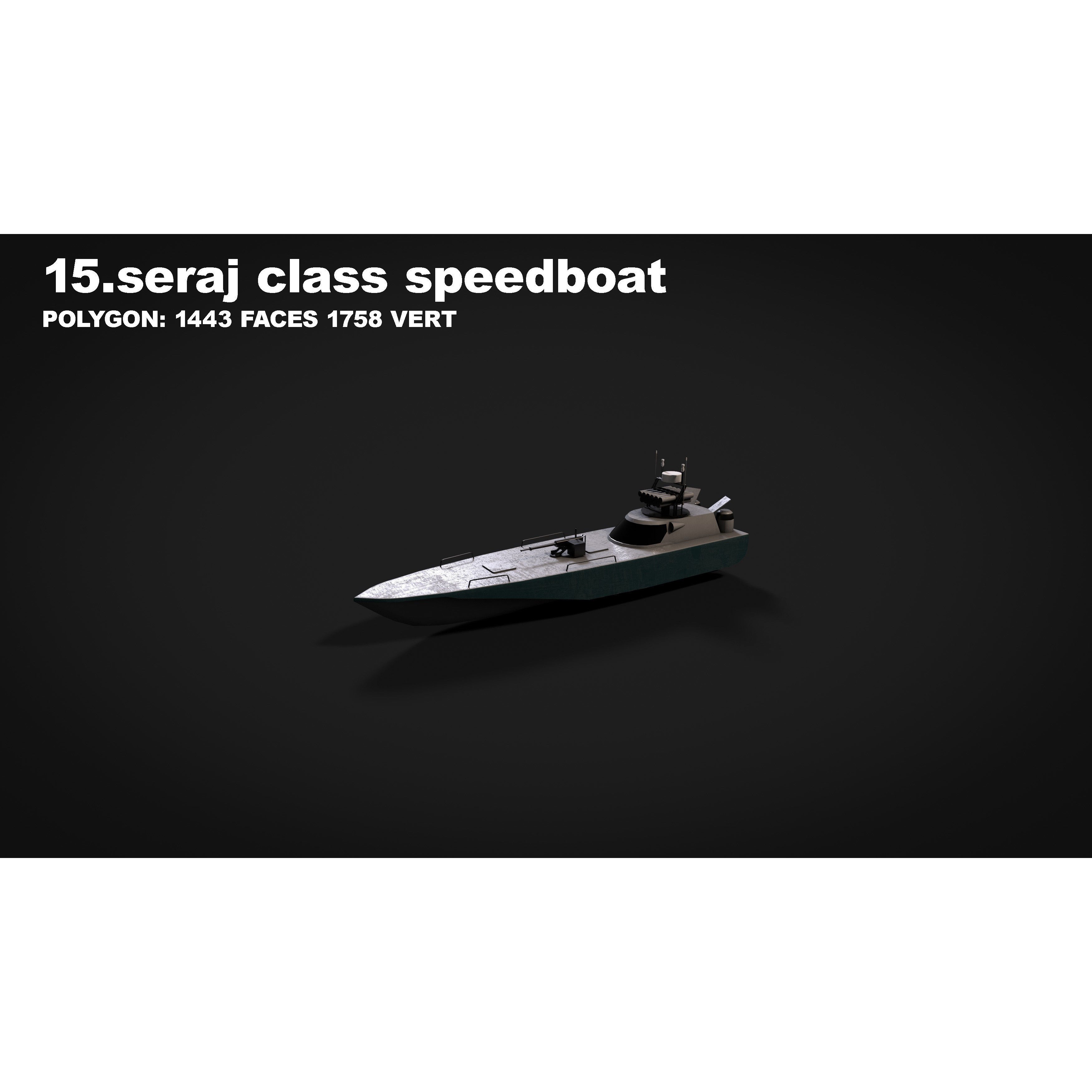 15 in 1 Navy Watercraft - Low-Poly Game-Ready 3D Model - View 55