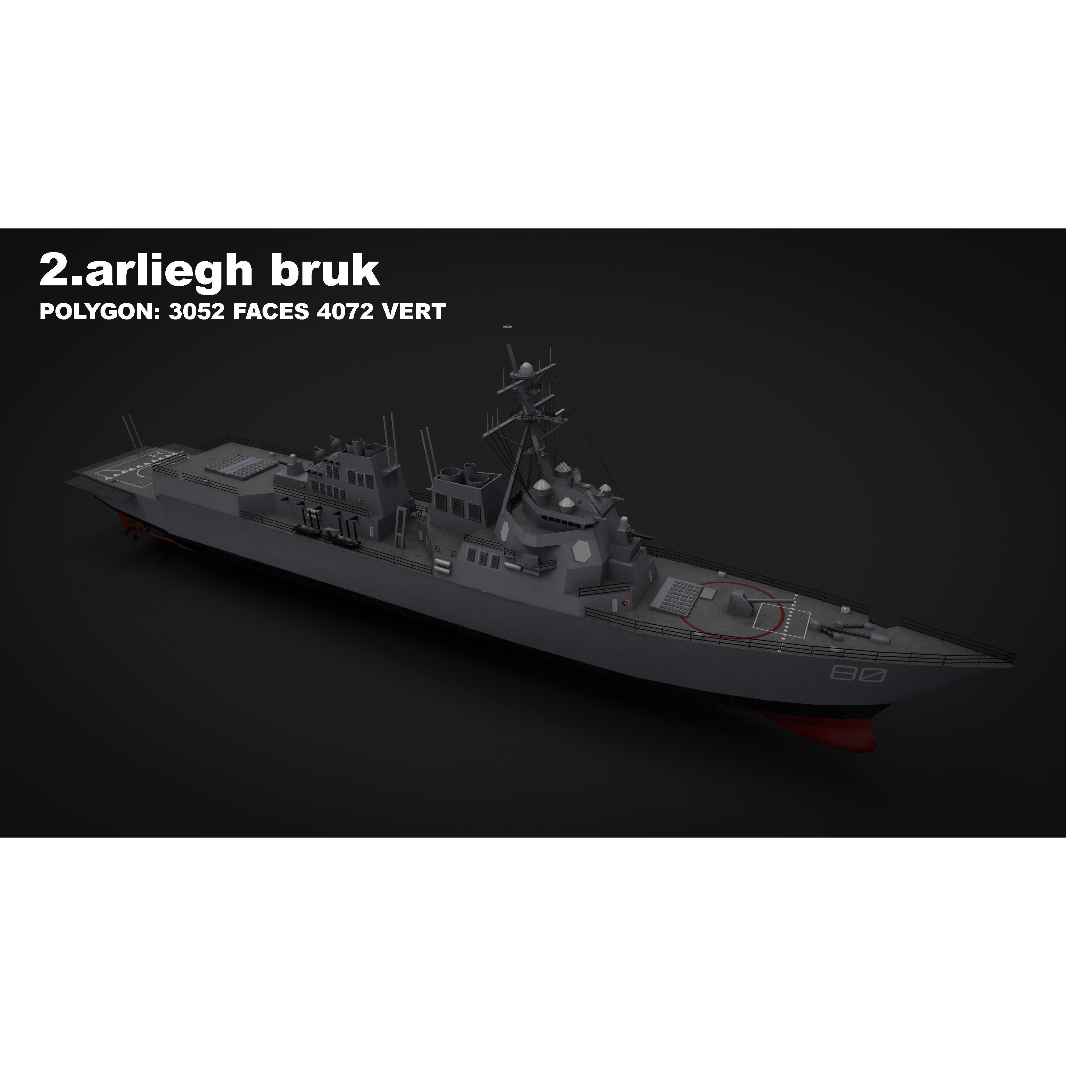 15 in 1 Navy Watercraft - Low-Poly Game-Ready 3D Model - View 8