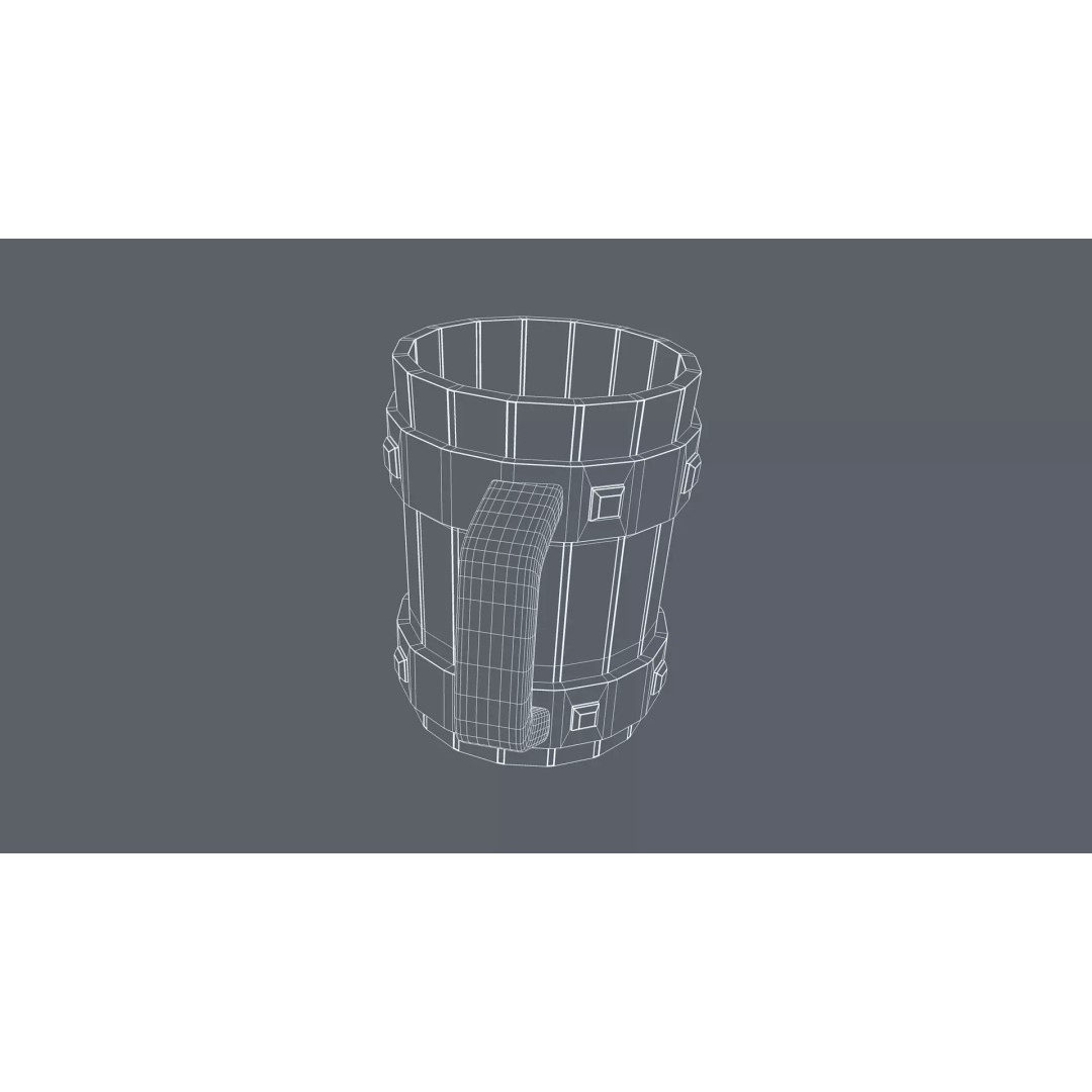 Beer Mug 3D Model – Realistic Kitchenware Asset, FBX, OBJ - View 14