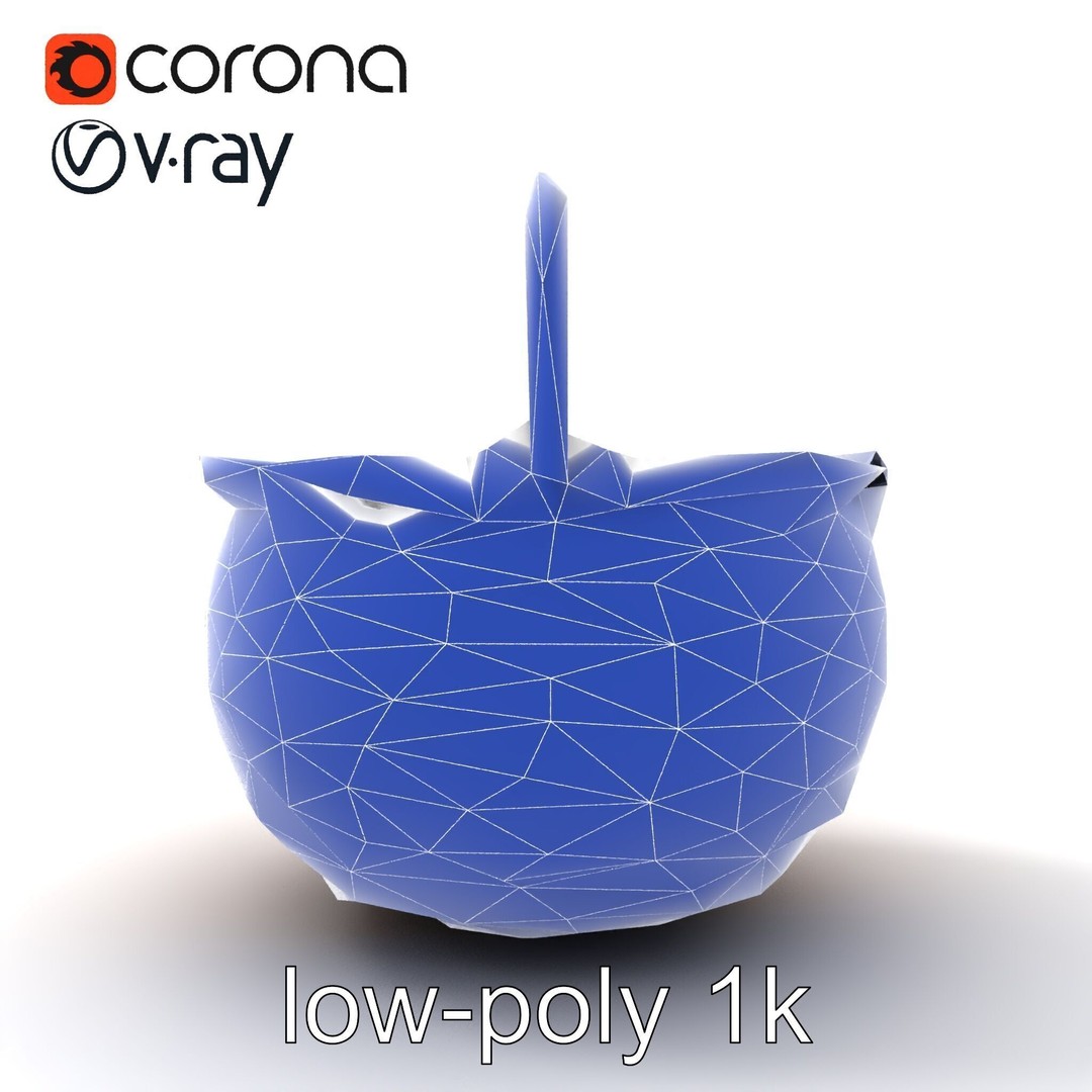Woven Basket 3D Model – Intricate Low-Poly Design, FBX, PBR Textures - View 13