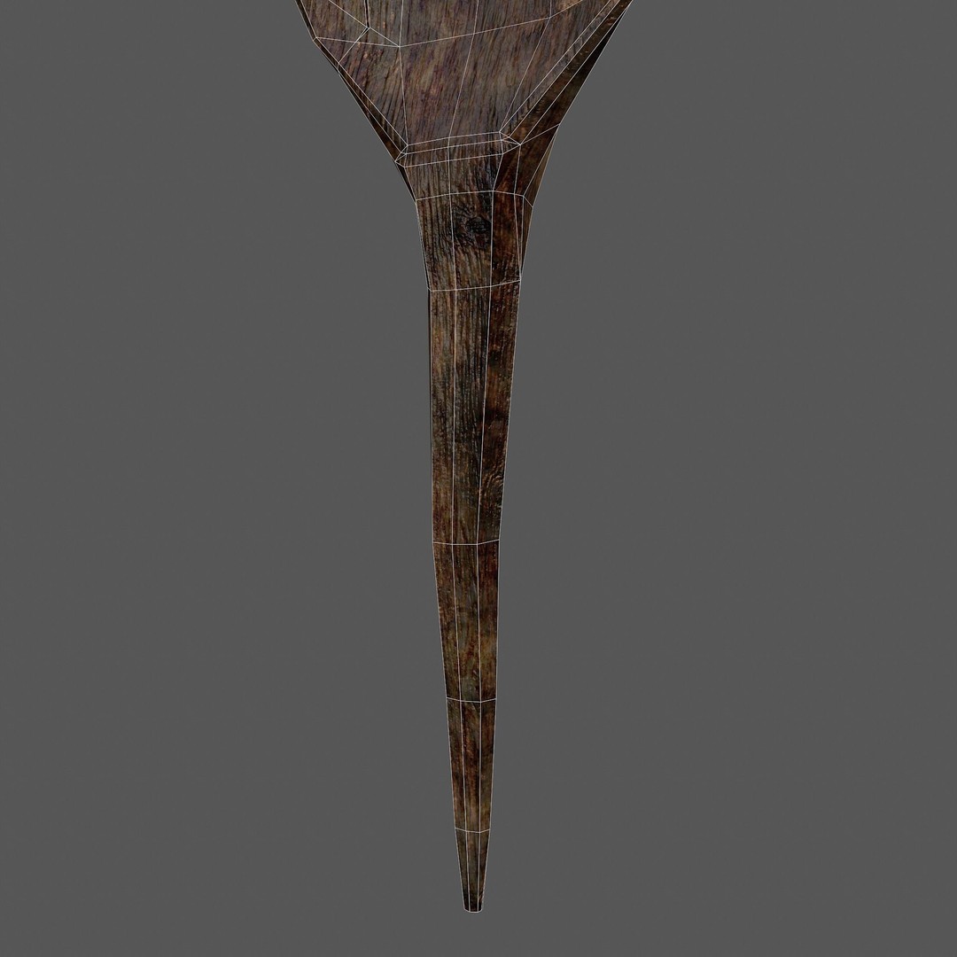 Medieval Spoon 3D Model – Low Poly PBR Kitchenware, FBX - View 32