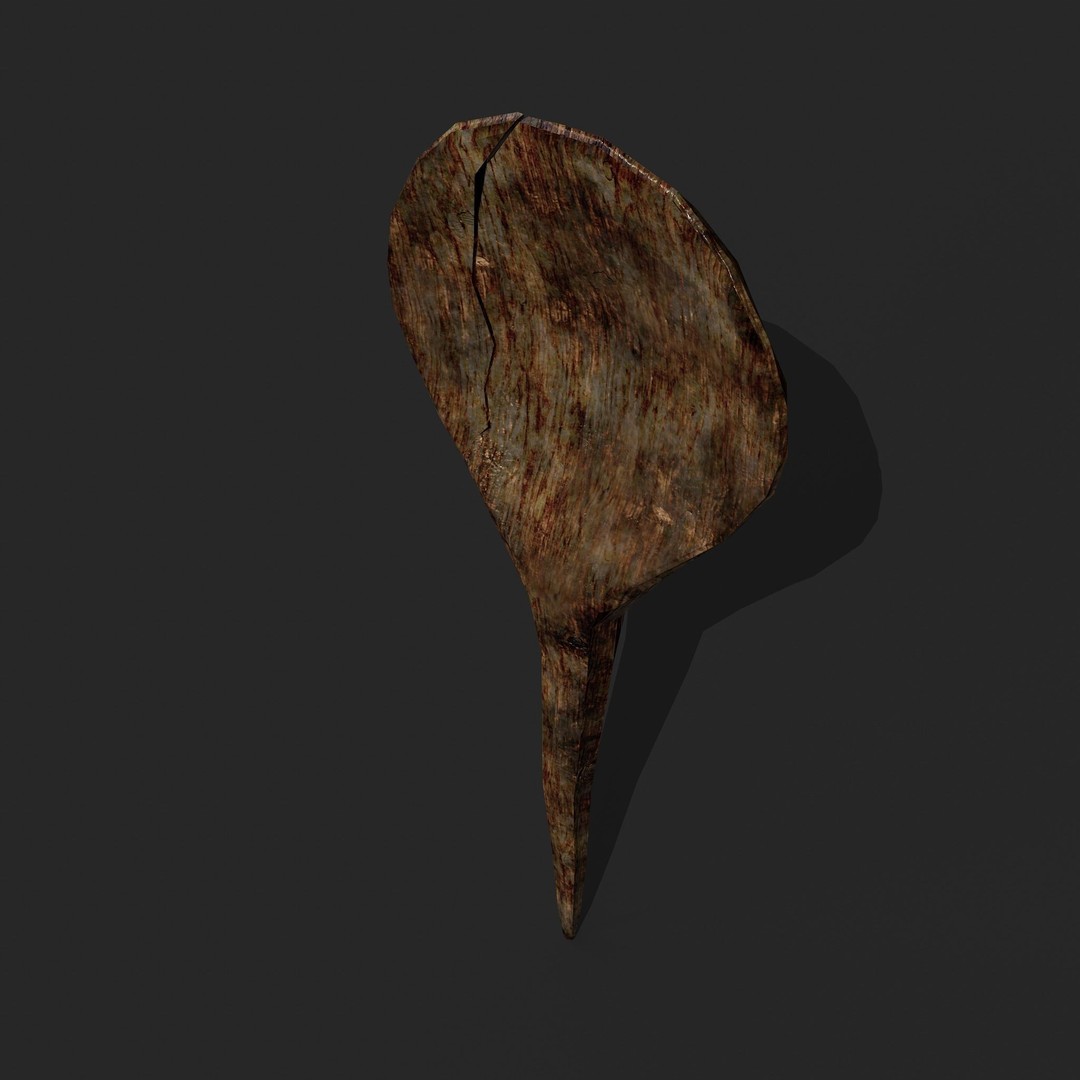 Medieval Spoon 3D Model – Low Poly PBR Kitchenware, FBX - View 4