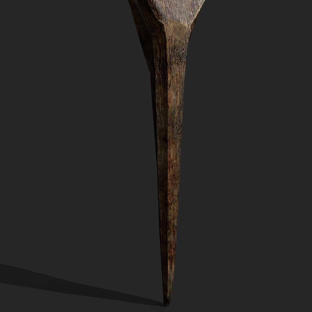 Medieval Spoon 3D Model – Low Poly PBR Kitchenware, FBX - View 9