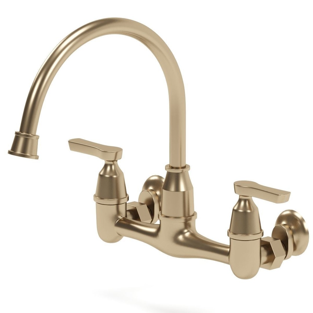 Delta Kitchen Faucet 3D Model – Classic Design, PBR Textures, FBX/OBJ - View 13