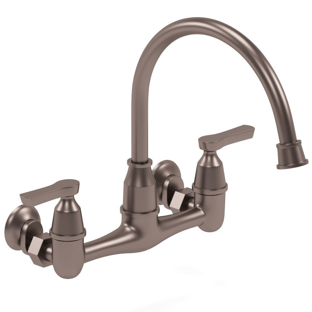 Delta Kitchen Faucet 3D Model – Classic Design, PBR Textures, FBX/OBJ - View 3