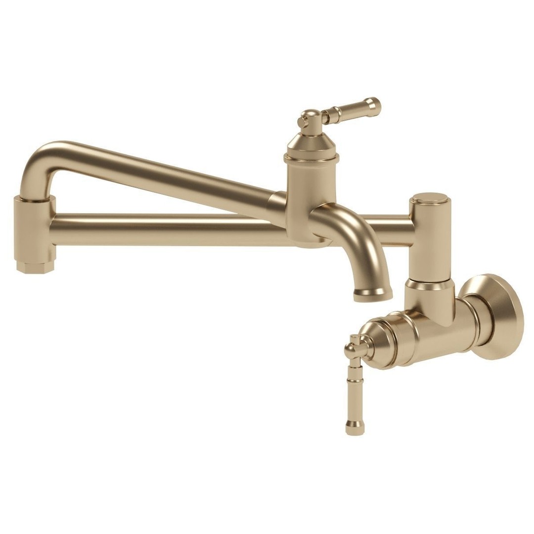 Delta Kitchen Faucet 3D Model – Classic Design, PBR Textures, FBX/OBJ - View 9
