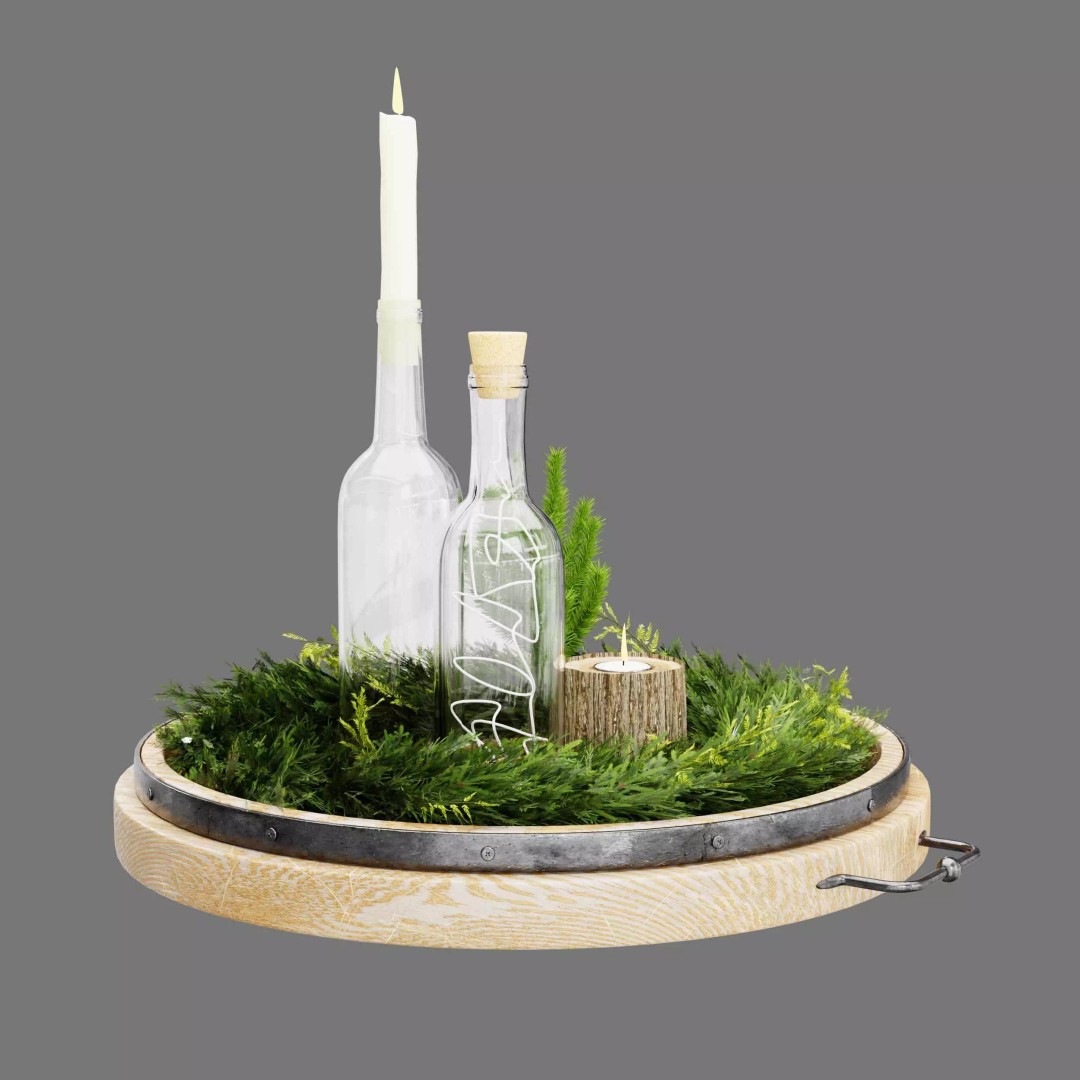 Christmas Decoration 3D Model – Photorealistic Interior Asset, Blender, FBX, OBJ - View 5