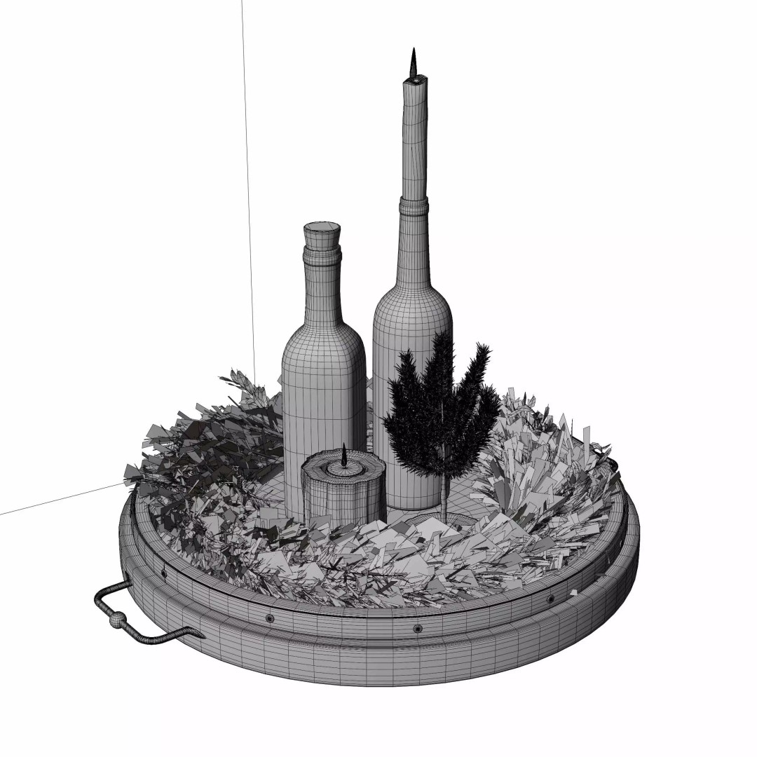 Christmas Decoration 3D Model – Photorealistic Interior Asset, Blender, FBX, OBJ - View 6