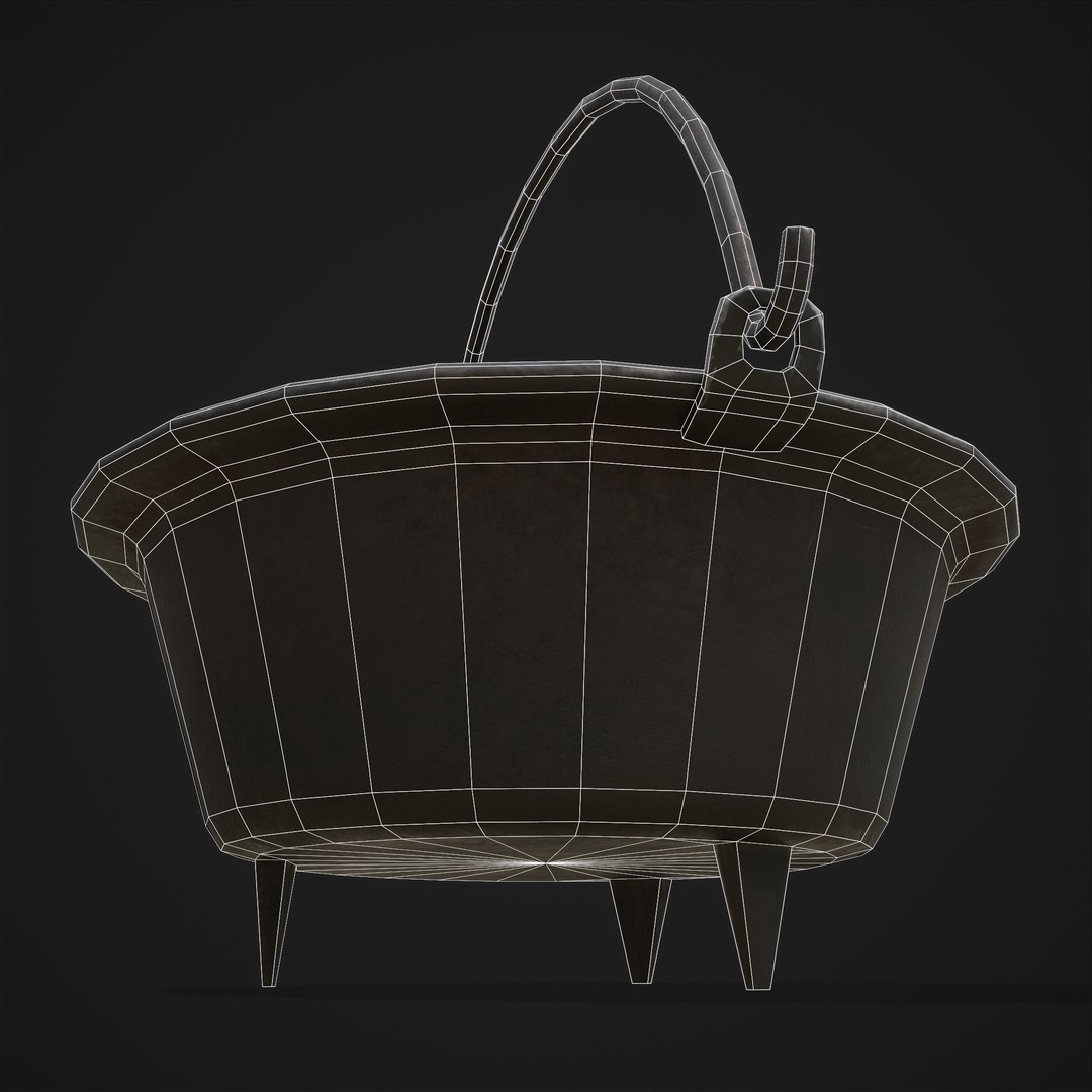 Cooking Pot 3D Model – Low Poly PBR Asset for Games, FBX - View 15