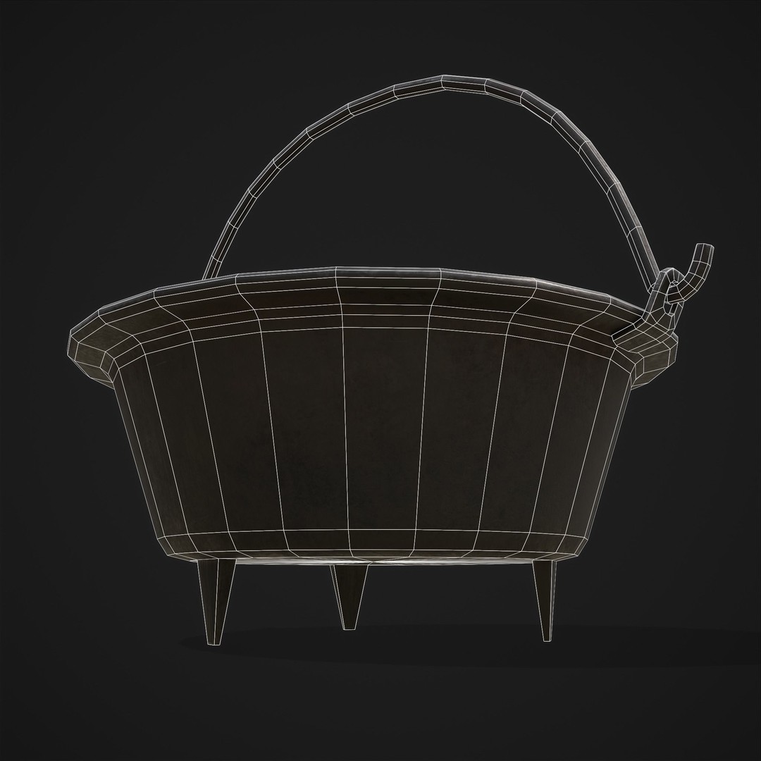 Cooking Pot 3D Model – Low Poly PBR Asset for Games, FBX - View 19