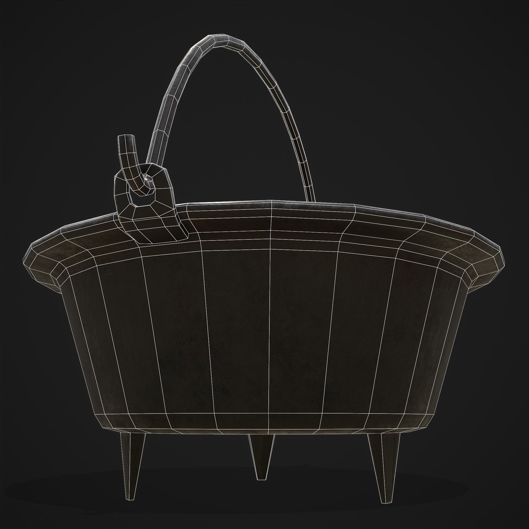 Cooking Pot 3D Model – Low Poly PBR Asset for Games, FBX - View 7