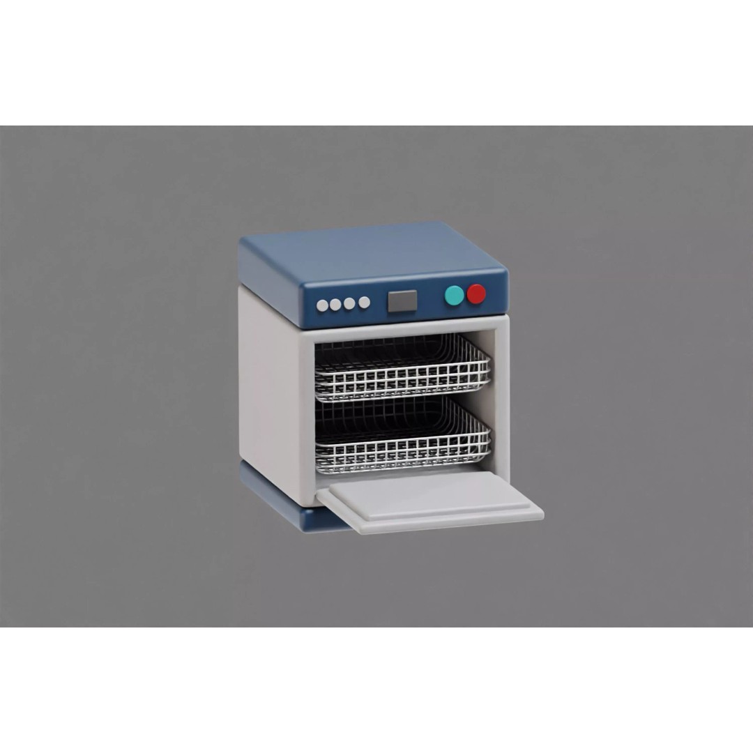 Dishwasher 3D Model – Low Poly Cartoon Appliance, FBX & OBJ Formats - View 7