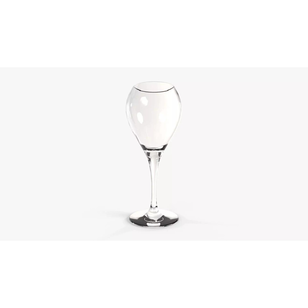 Sauternes Glass 3D Model – Low Poly Kitchenware for Game Development - View 2