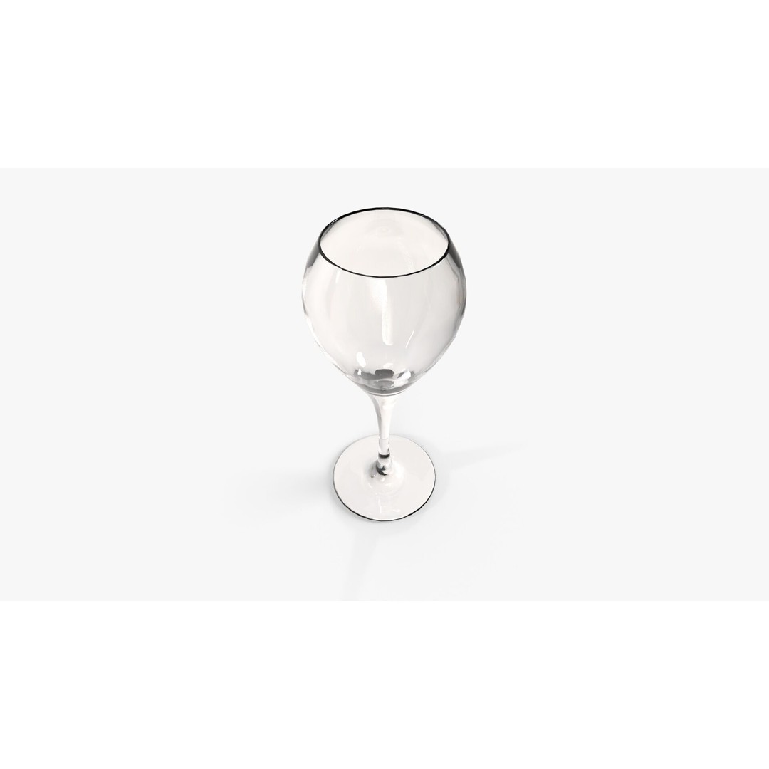 Sauternes Glass 3D Model – Low Poly Kitchenware for Game Development - View 4