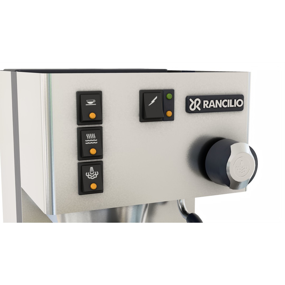 Rancilio Silvia Espresso Machine 3D Model – Low Poly PBR Kitchenware - View 7