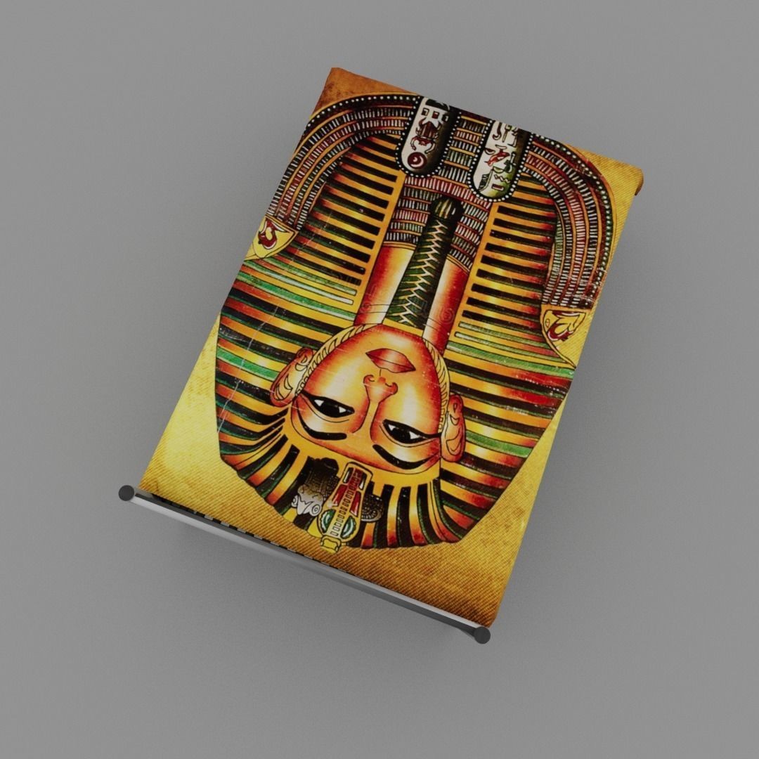 Egyptian Pharaoh Bed 3D Model – Low Poly Game-Ready Asset, FBX, OBJ - View 7