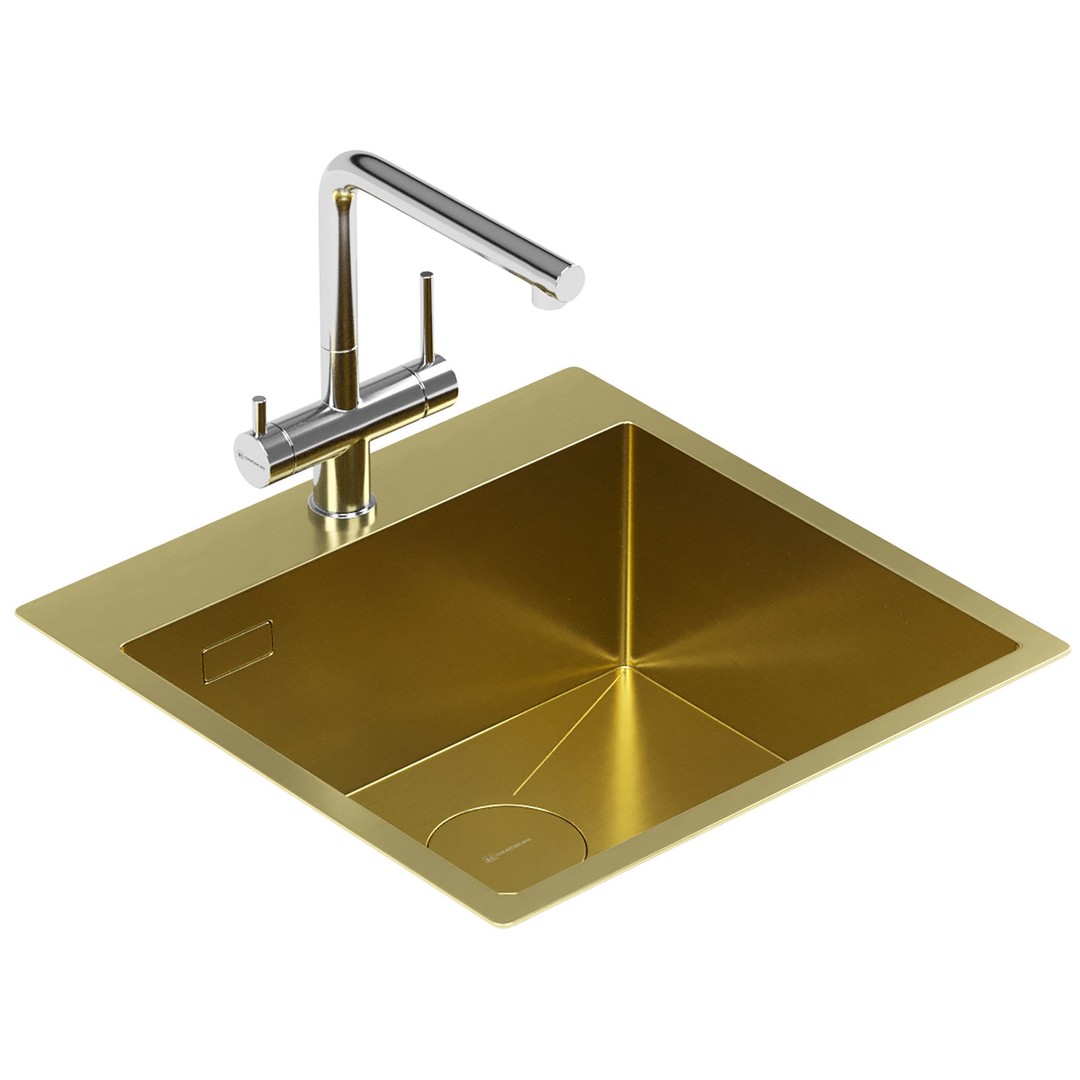 OMOIKIRI Kitchen Sink 3D Model – PBR Textured, FBX, OBJ - View 6