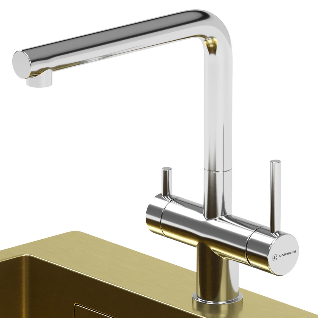 OMOIKIRI Kitchen Sink 3D Model – PBR Textured, FBX, OBJ - View 7