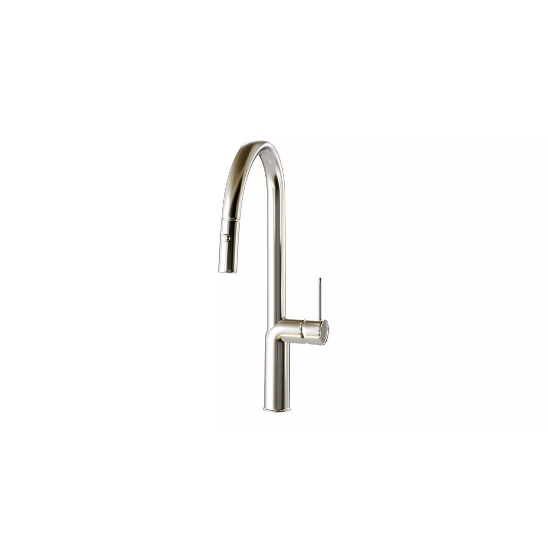 Granula 9010 Kitchen Mixer 3D Model – Stainless Steel Faucet, PBR - View 3