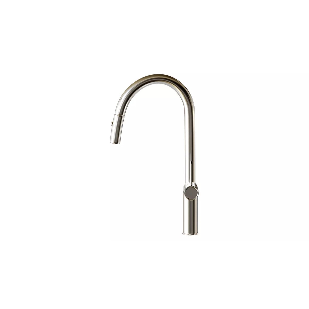 Granula 9010 Kitchen Mixer 3D Model – Stainless Steel Faucet, PBR - View 4