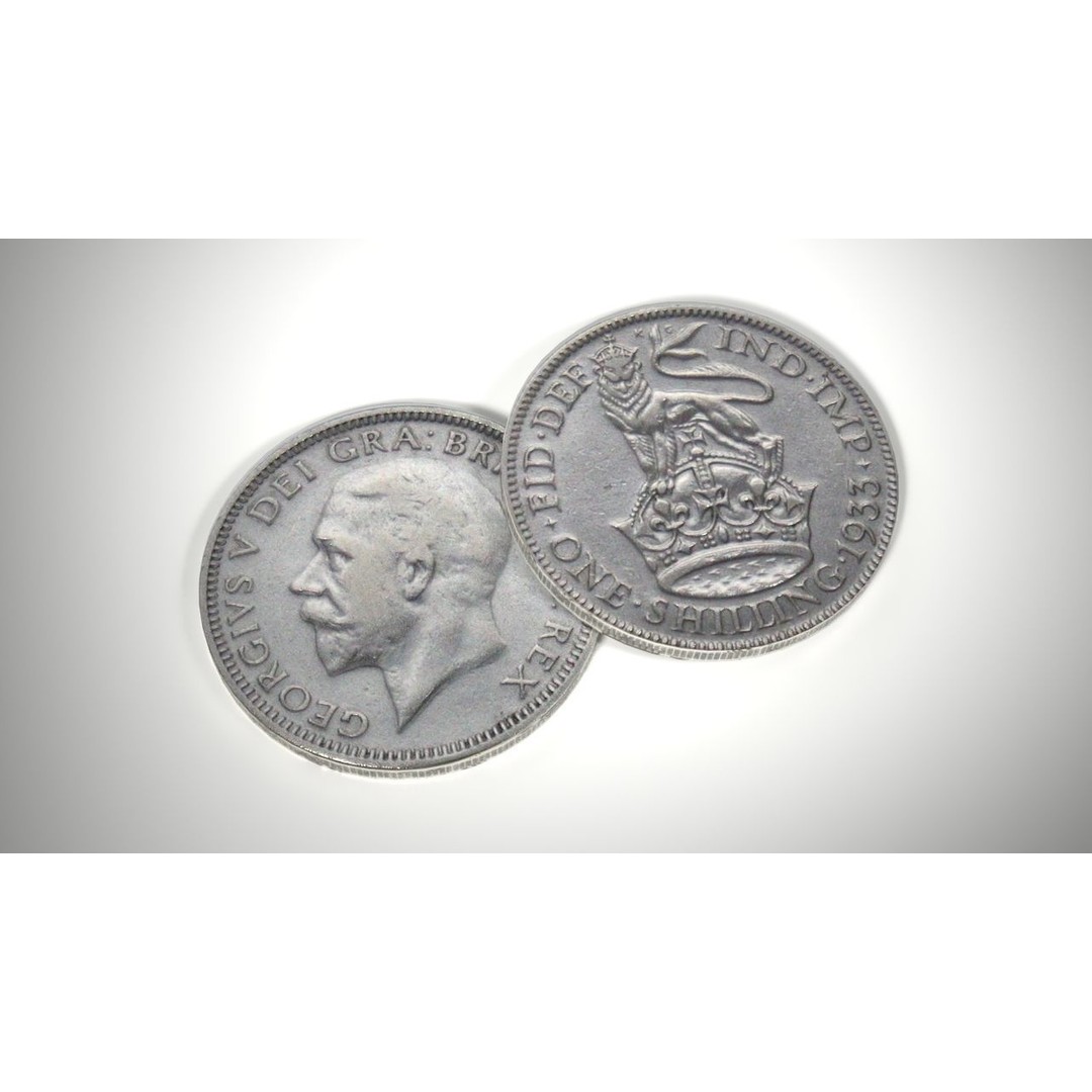 Old Shilling 3D Model – Low Poly PBR Coin Asset, FBX & OBJ - View 6