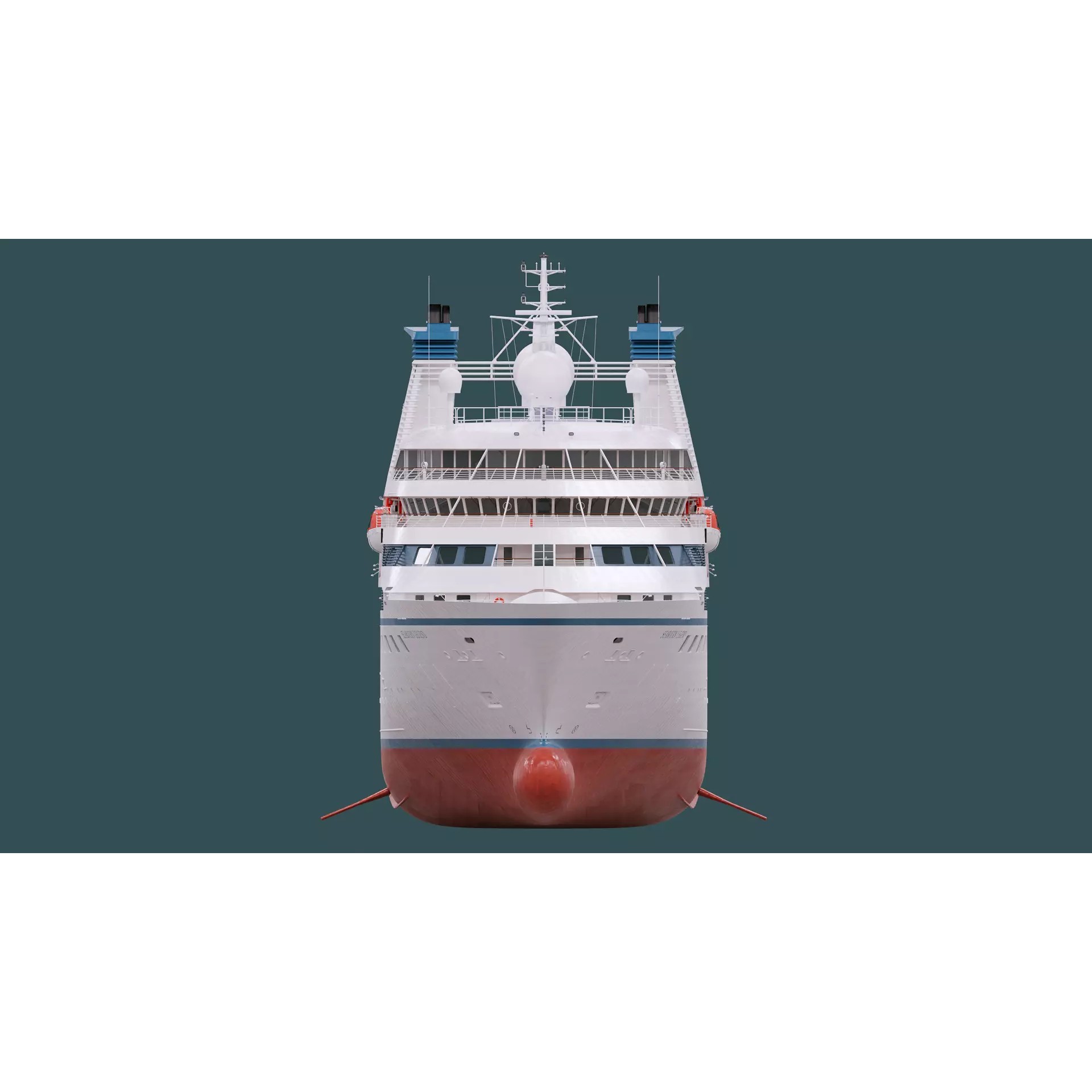 90s Luxury Cruiseship Legend - High Detail 3D Model - View 12