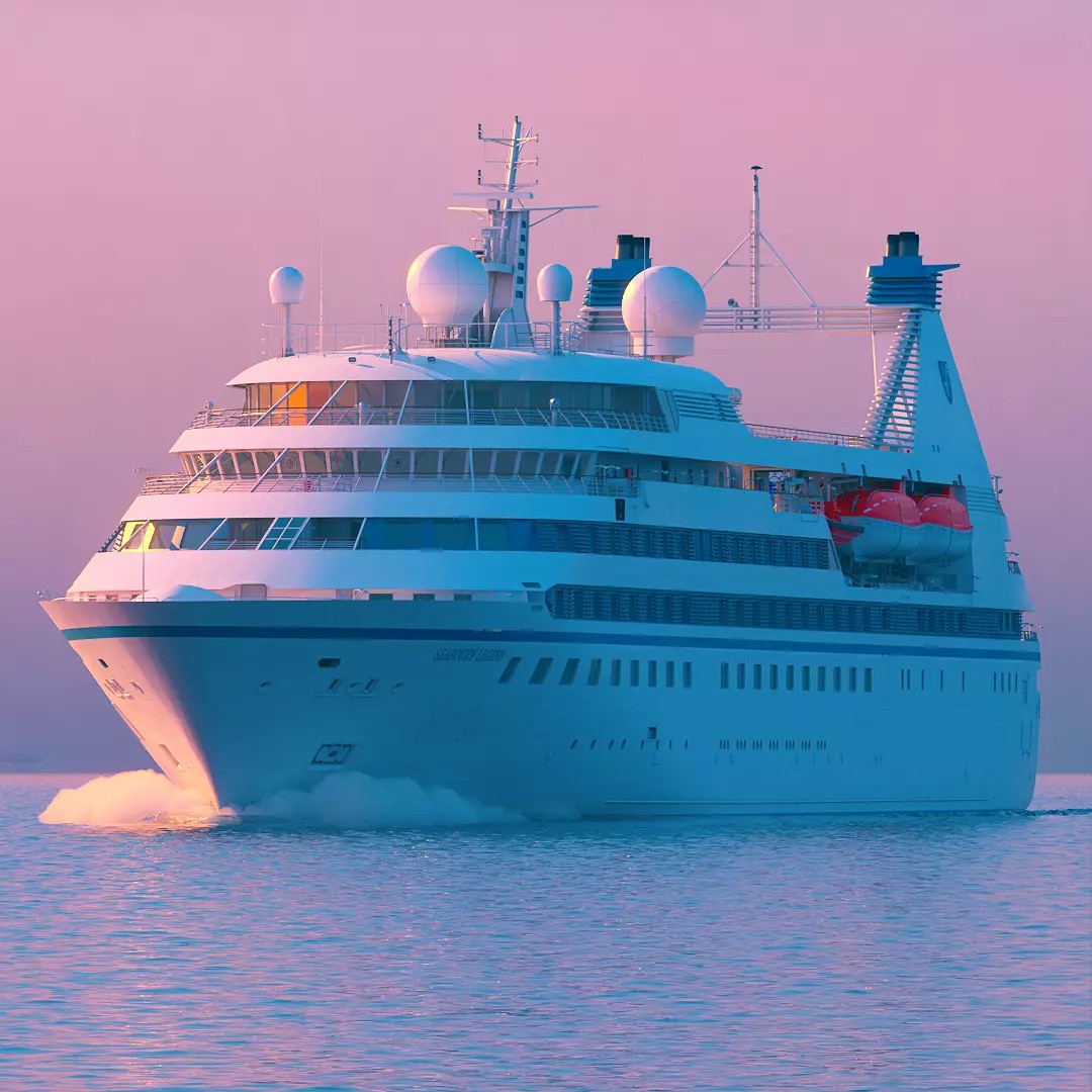 90s Luxury Cruiseship Legend - High Detail 3D Model - View 6