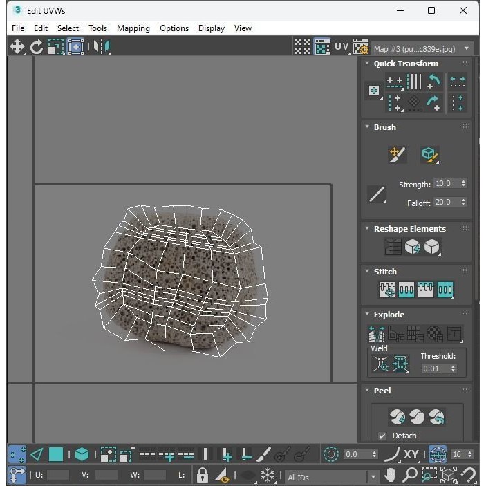 Pumice Rocks 3D Model – Textured Bath Scrubber, PBR, FBX, OBJ - View 34