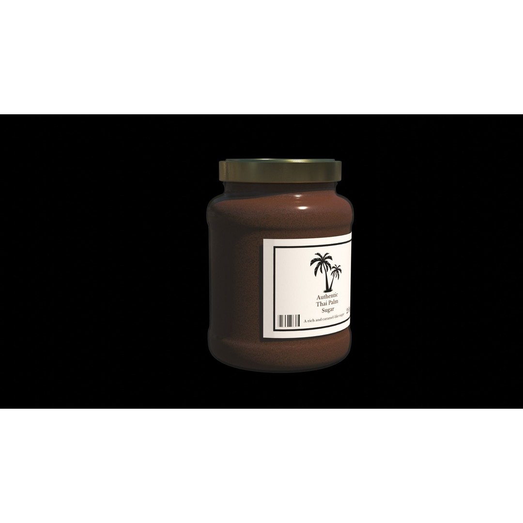 Sugar Jar 3D Model – Low Poly Kitchenware Asset, PBR, FBX, OBJ - View 4