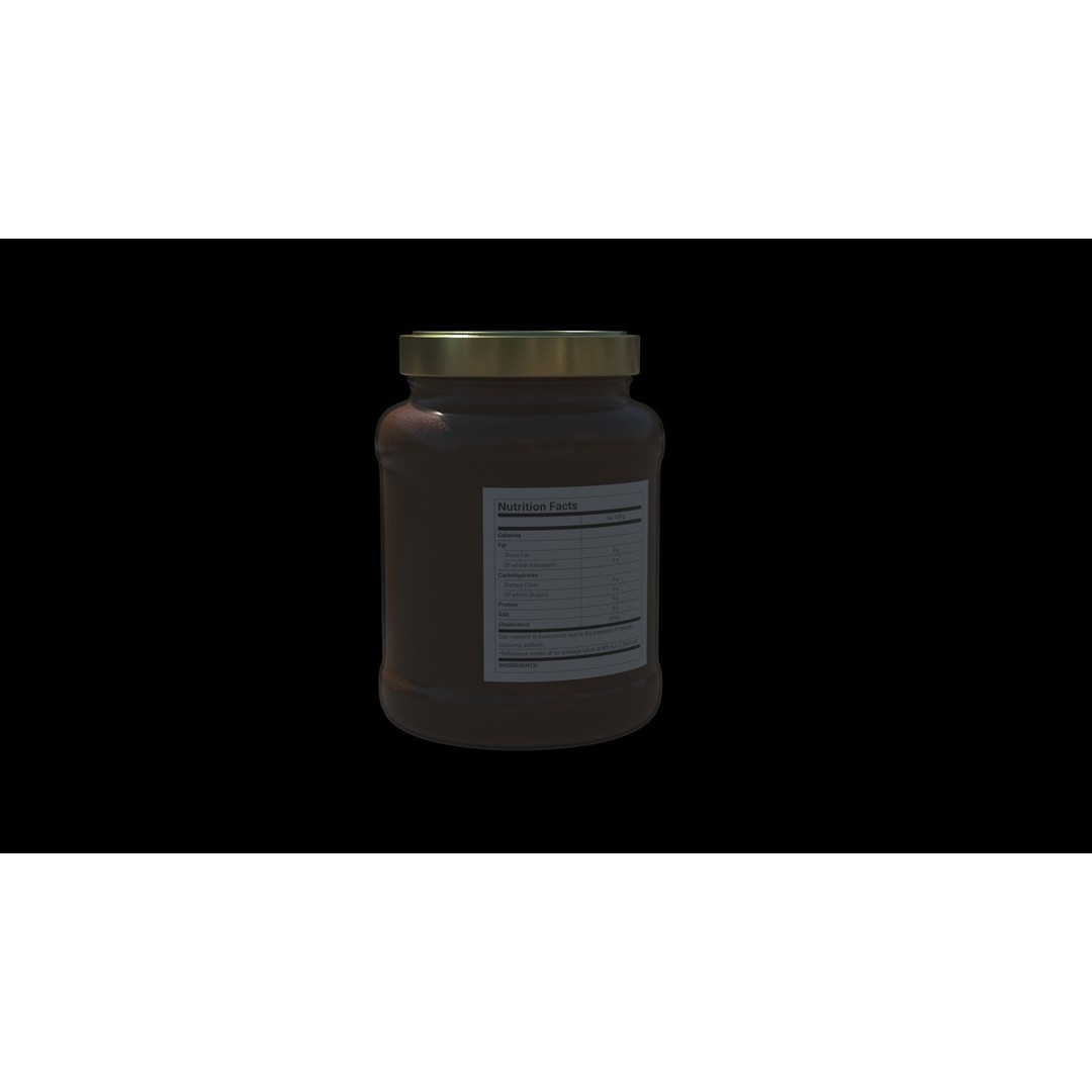 Sugar Jar 3D Model – Low Poly Kitchenware Asset, PBR, FBX, OBJ - View 5