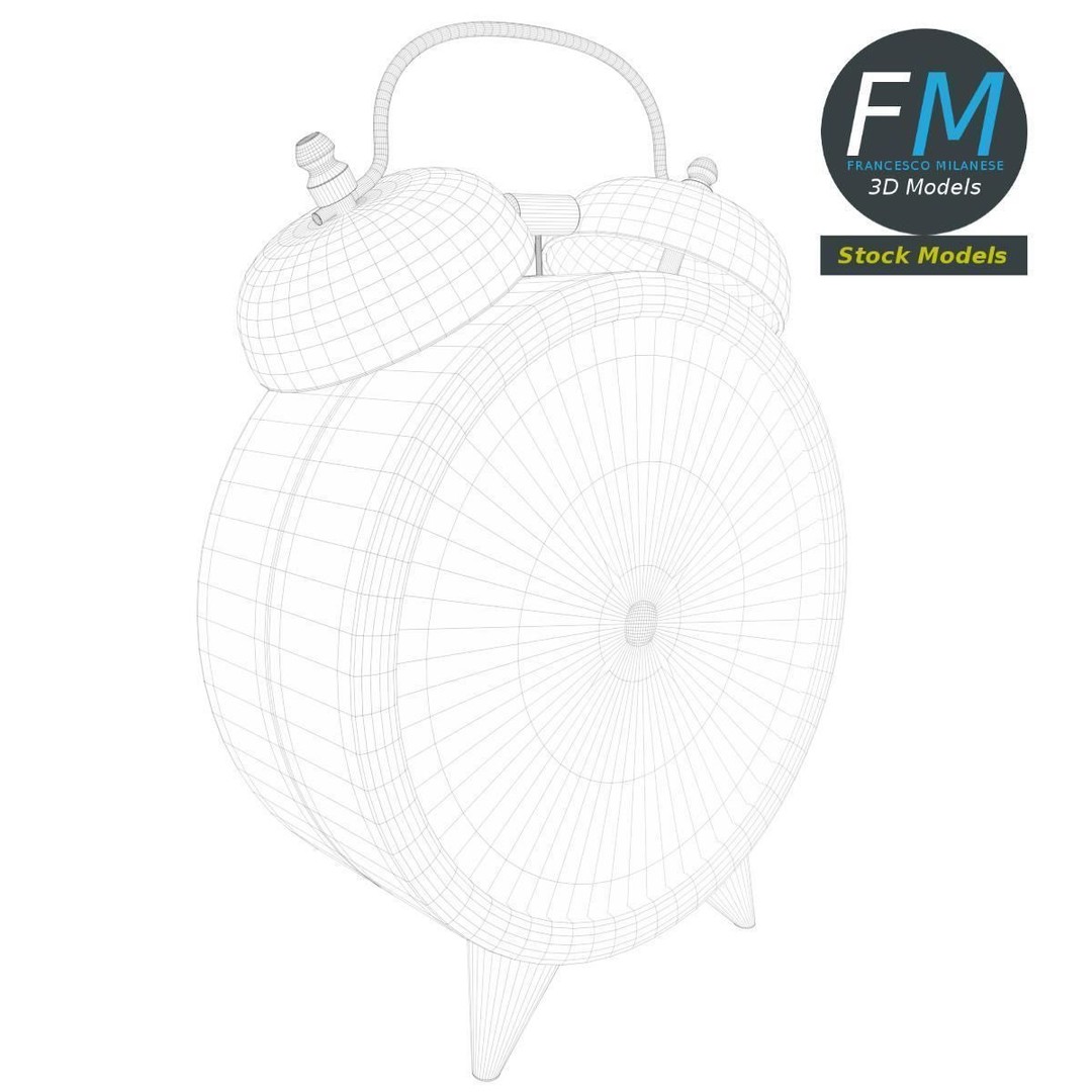 Alarm Clock 3D Model – PBR Interior Asset, FBX & OBJ Formats - View 8