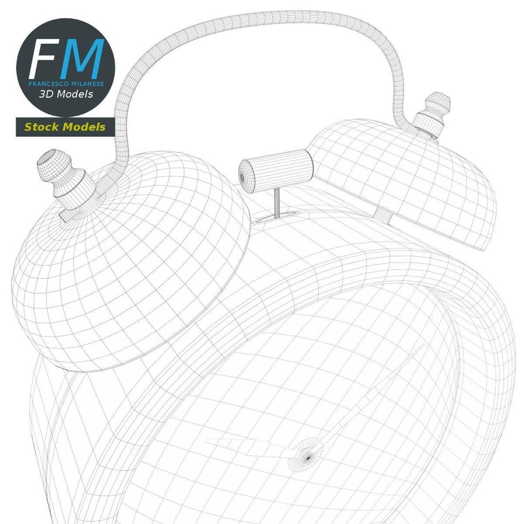 Alarm Clock 3D Model – PBR Interior Asset, FBX & OBJ Formats - View 9