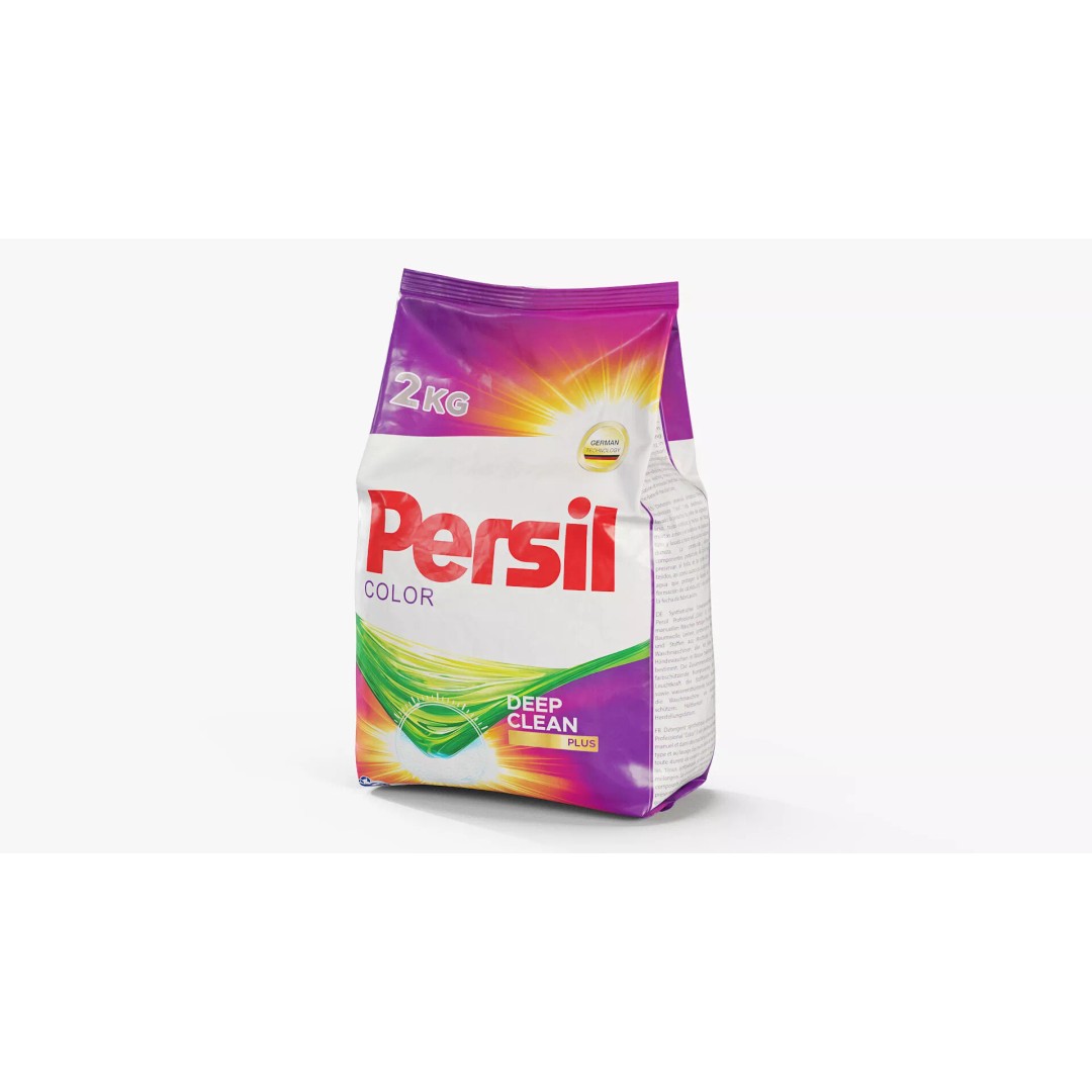 Persil Color Detergent Package 2kg 3D Model – PBR Textured Asset, FBX - View 2