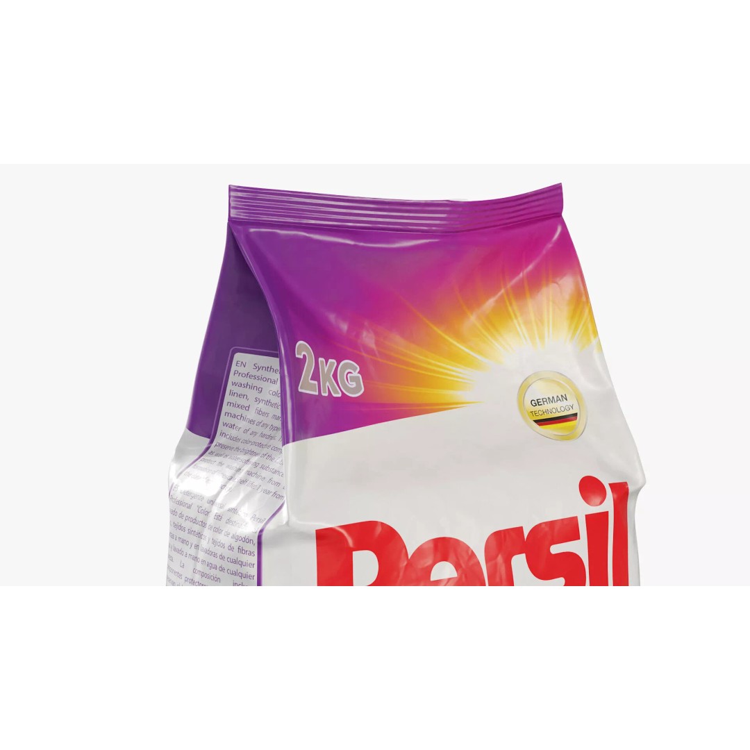Persil Color Detergent Package 2kg 3D Model – PBR Textured Asset, FBX - View 7