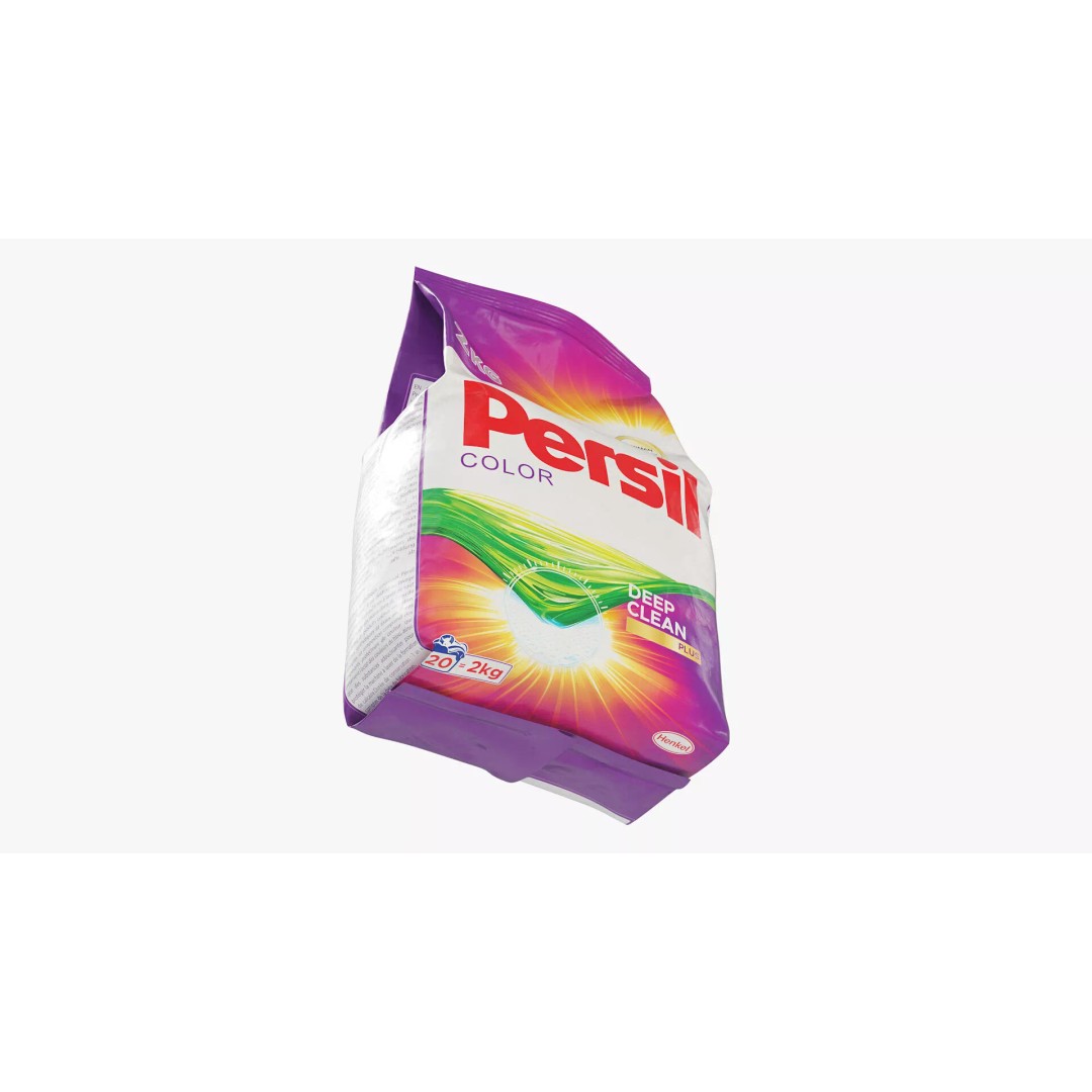 Persil Color Detergent Package 2kg 3D Model – PBR Textured Asset, FBX - View 9