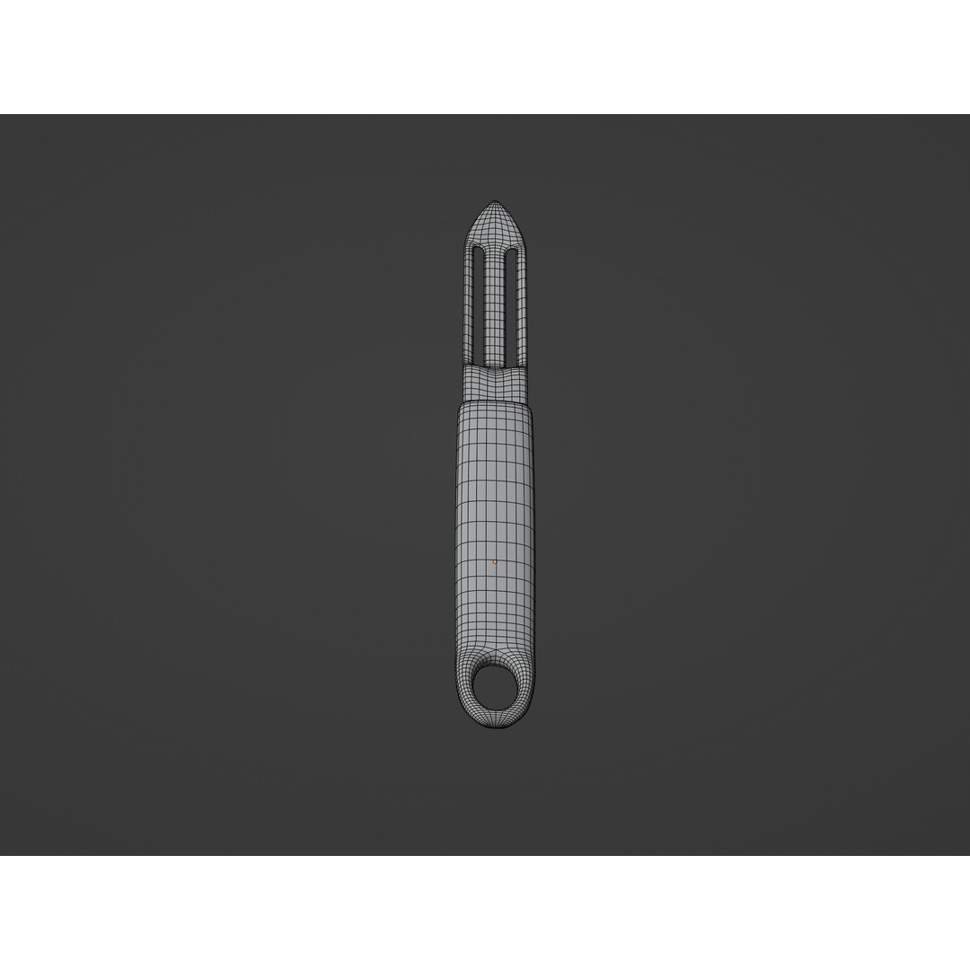 Potato Peeler 3D Model – Low Poly Kitchen Tool, FBX, OBJ