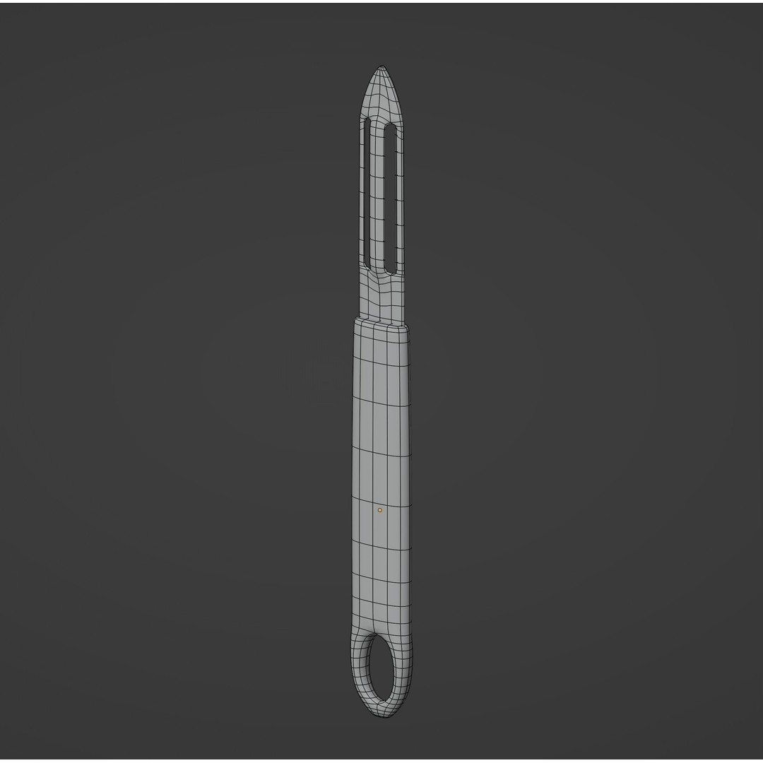 Potato Peeler 3D Model – Low Poly Kitchen Tool, FBX, OBJ - View 12