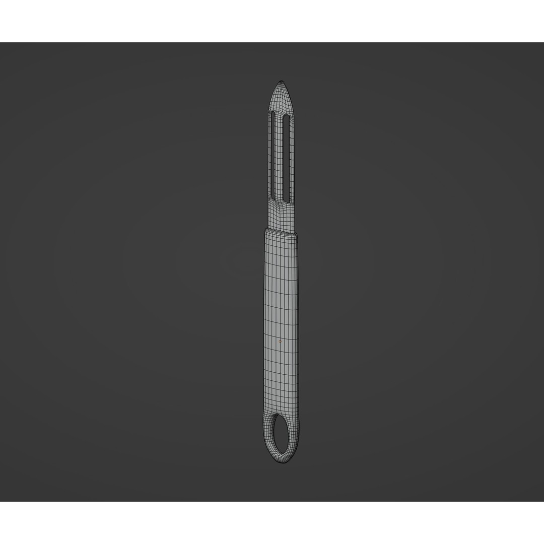 Potato Peeler 3D Model – Low Poly Kitchen Tool, FBX, OBJ - View 13