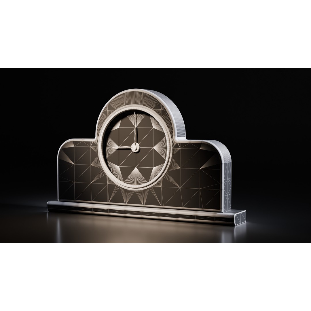 Vintage Clock 3D Model – Retro Design with PBR Textures, FBX - View 5