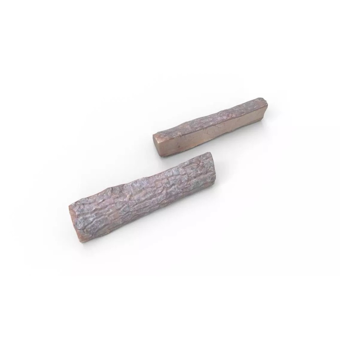 Firewood 3D Model – Low Poly Game Asset, FBX, PBR Textures - View 2