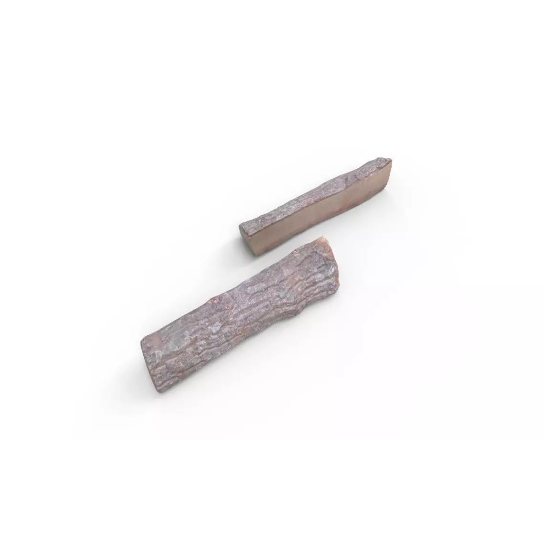 Firewood 3D Model – Low Poly Game Asset, FBX, PBR Textures - View 6