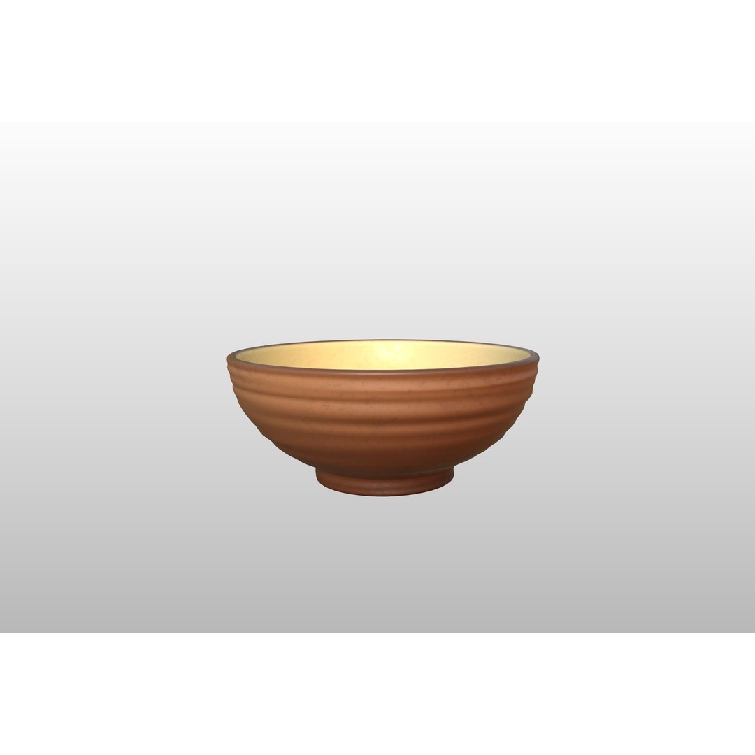 Ceramic Bowl 3D Model – Stylized Tableware, PBR Textures, FBX - View 12