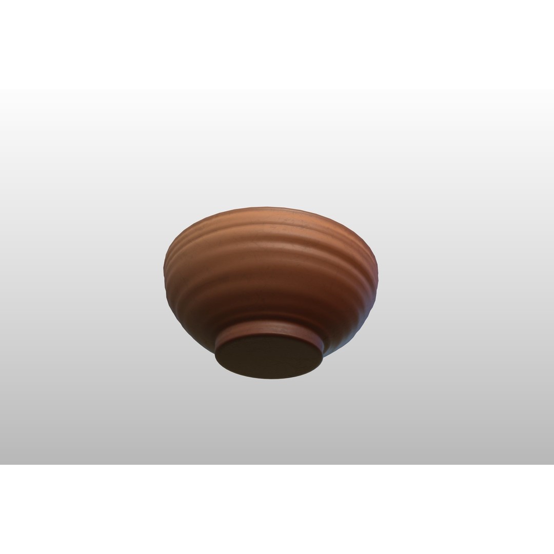 Ceramic Bowl 3D Model – Stylized Tableware, PBR Textures, FBX - View 14