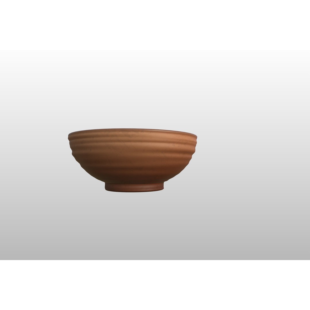 Ceramic Bowl 3D Model – Stylized Tableware, PBR Textures, FBX - View 15