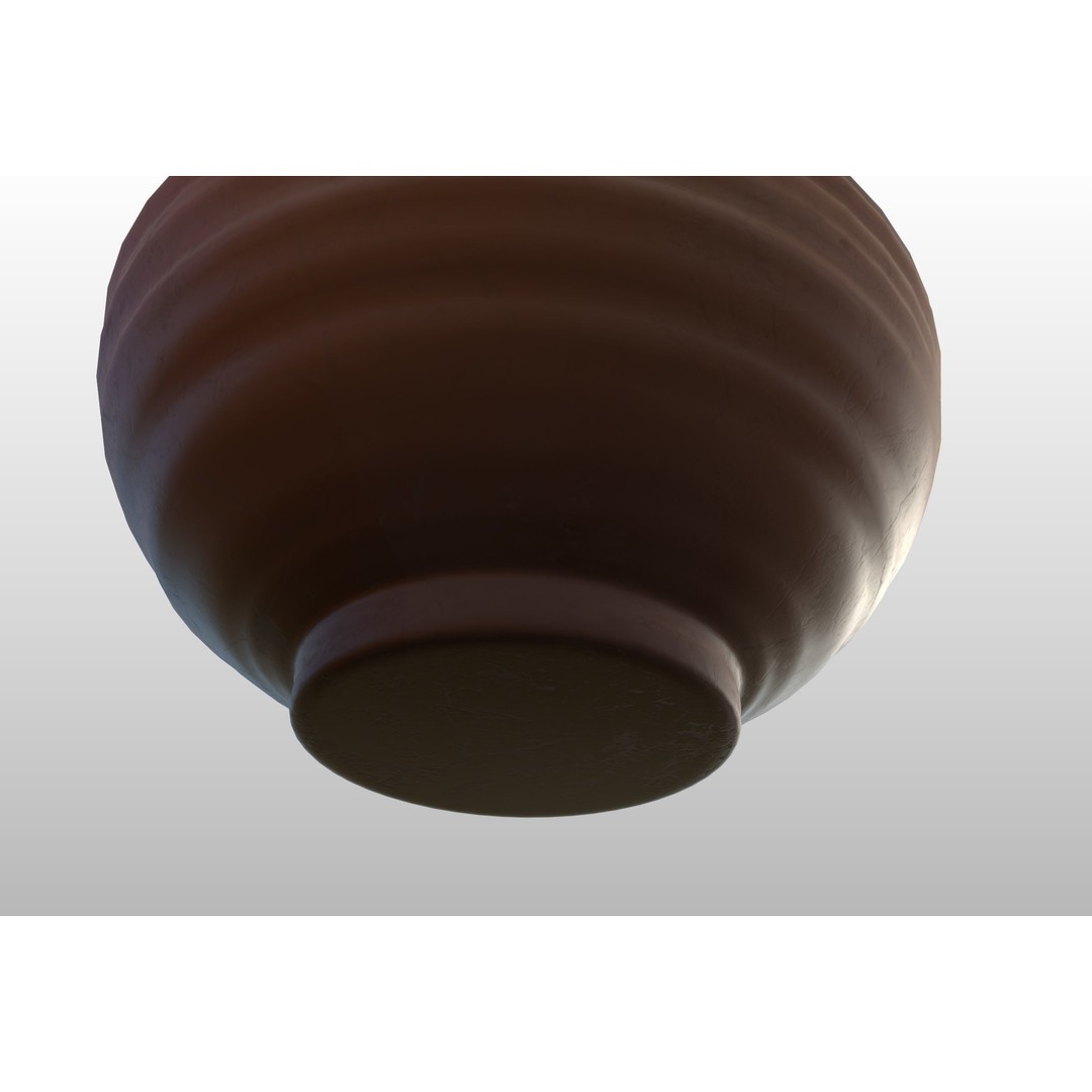 Ceramic Bowl 3D Model – Stylized Tableware, PBR Textures, FBX - View 17