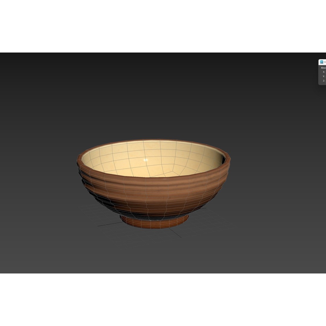 Ceramic Bowl 3D Model – Stylized Tableware, PBR Textures, FBX - View 21