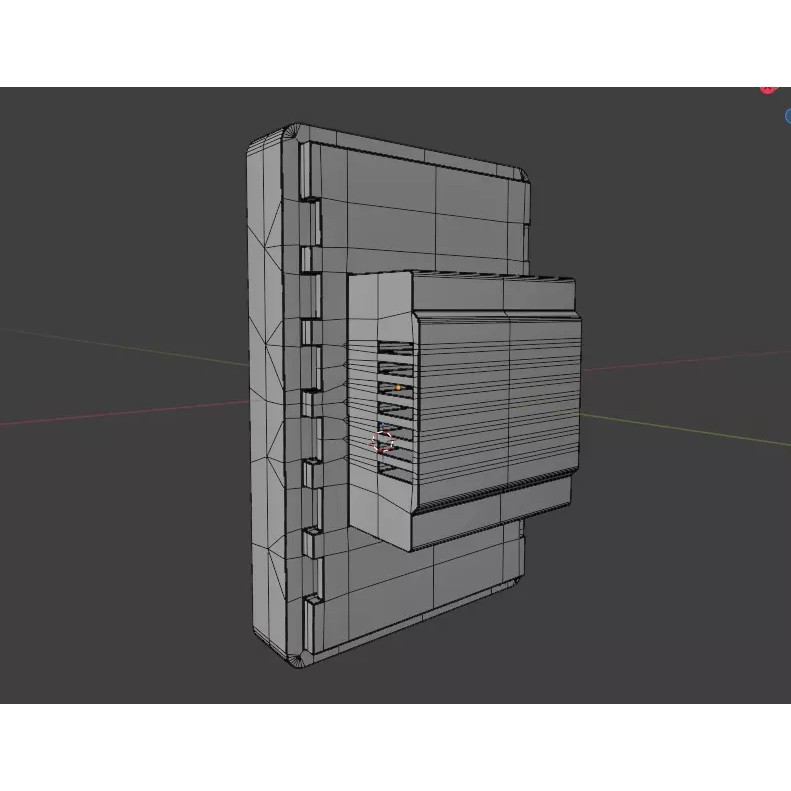 Wall-Mounted Thermostat 3D Model – Modern Design, PBR Textures, Blender, FBX, OBJ - View 12