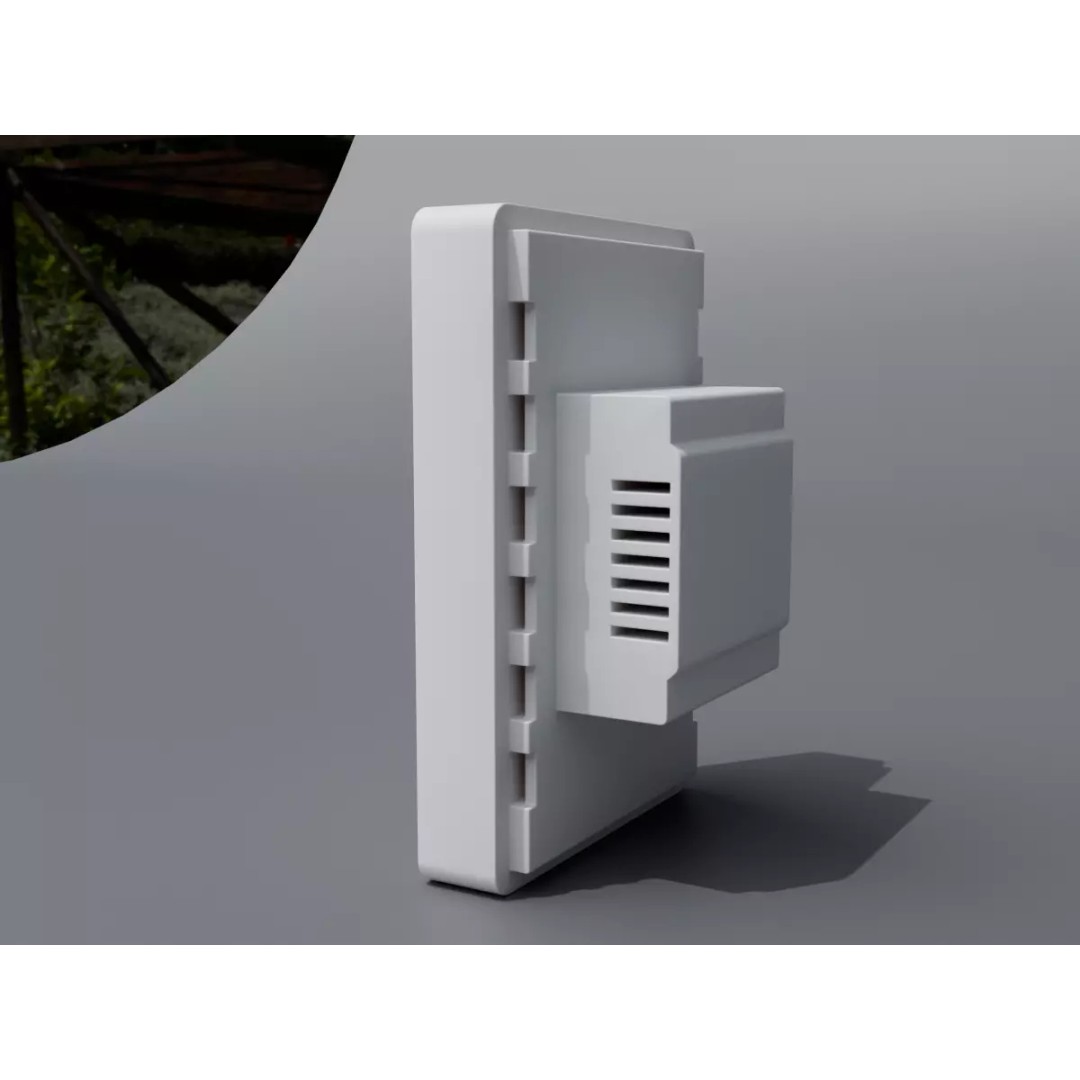 Wall-Mounted Thermostat 3D Model – Modern Design, PBR Textures, Blender, FBX, OBJ - View 8